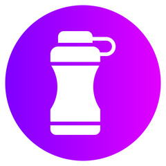 water bottle gradient icon