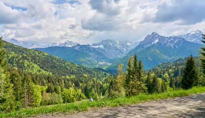 Mountain landscape in the Triglav National Park near Kranska Gora, Julian Alps, Slovenia