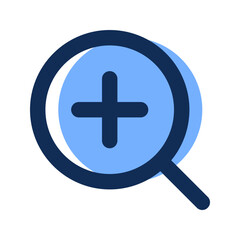 Fototapeta premium zoom in filled line icon