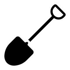 shovel glyph icon
