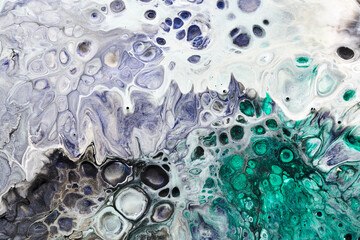 Abstract versicoloured background. Luxury fluid art. Waves, splashes and blots of acrylic alcohol...
