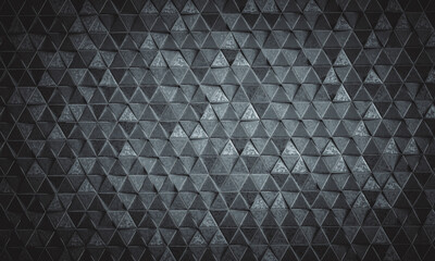  background with triangular texture and dark galvanised metal