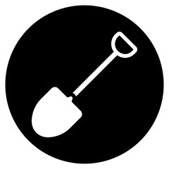 shovel glyph icon