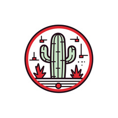 Minimalist Cactus Plant Logo Vector Design Modern and Stylish Emblem for Brand Identity 