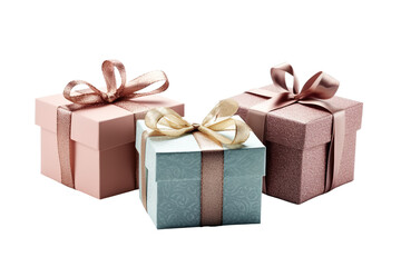 gift boxes, isolated on white background PNG