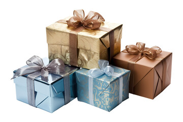 Obraz premium gift boxes, isolated on white background PNG