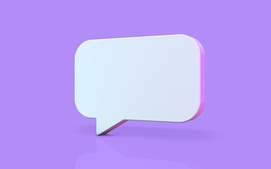 Chat balloon - 3d illustration