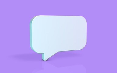 Chat balloon - 3d illustration