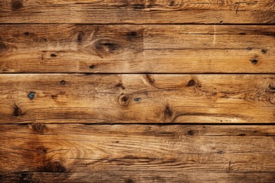Wood plank background image photo of wooden board. Generative AI