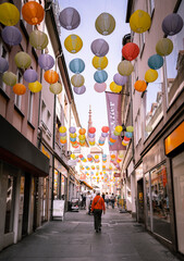 City alley in small town in Germany