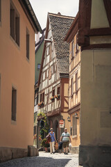 Fototapeta na wymiar Small German town building views
