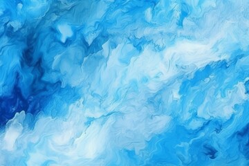 Fototapeta premium Blue abstract watercolor background. Digital art painting. 3d rendering, generative Ai