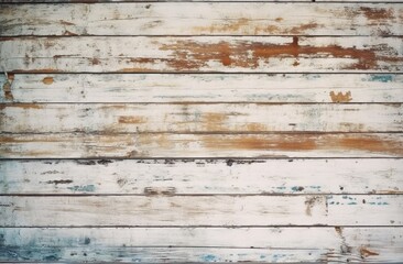 Obraz premium White Wood plank background image photo of wooden board. Generative AI