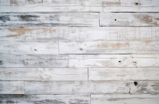 White Wood plank background image photo of wooden board. Generative AI