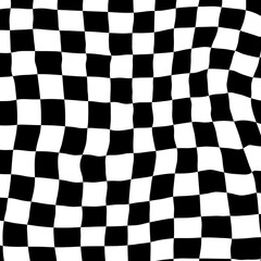 Checkered pattern background painting. Pastel colors. Minimal style.