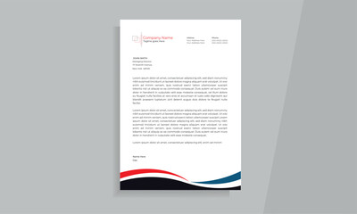 letterhead flyer corporate official abstract professional minimal simple creative modern informative newsletter magazine poster template design with logo
