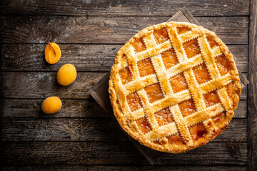 Summer apricot pie