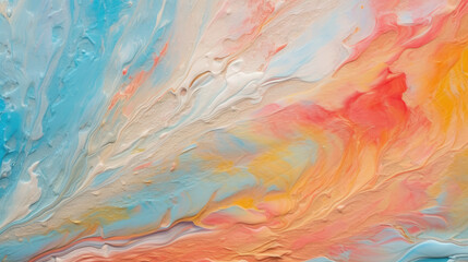Fototapeta na wymiar Abstract oil paint pastel color background. Generative ai