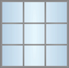 Obraz premium Home glass mirror. vector illustration