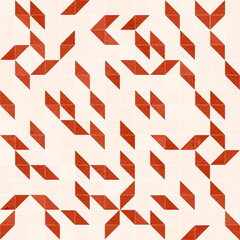Fototapeta premium seamless geometric pattern, craft tile architecture