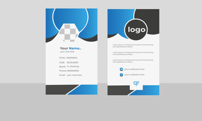 Creative Id Card Design Template.