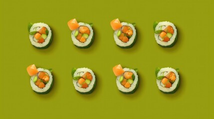 Sushi with Rice and Fish