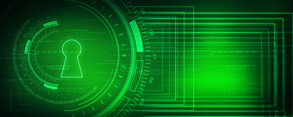 2d illustration technology cyber security
