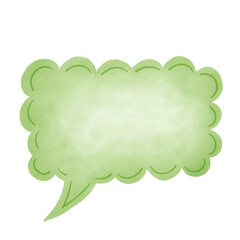 green speech bubble