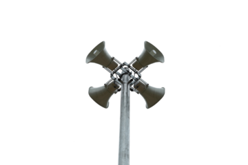 Horn speaker on transparent background (PNG File)