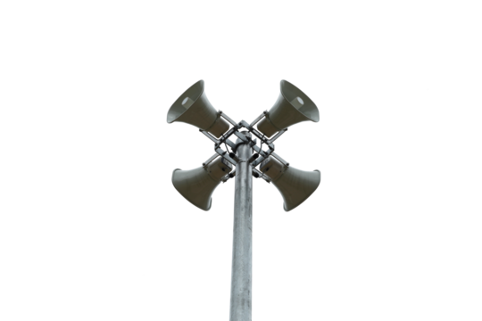 Horn speaker on transparent background (PNG File)