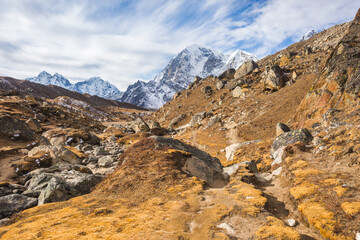 Trail in Sagarmatha national park, Nepal