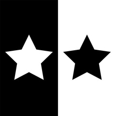 black and white star icon
