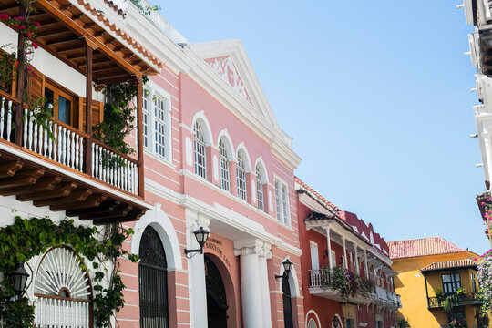 View of buildings in Cartagena, Colombia