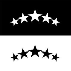 black and white star icon