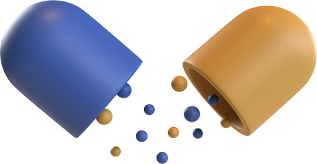 3D icon of medicine capsule pharmacy of medical healthcare for hospital