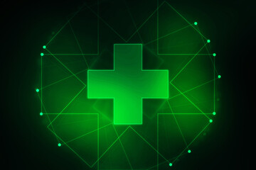 Fototapeta premium 2D illustration medical structure background 