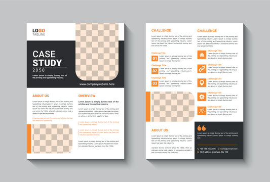 Case study flyer template