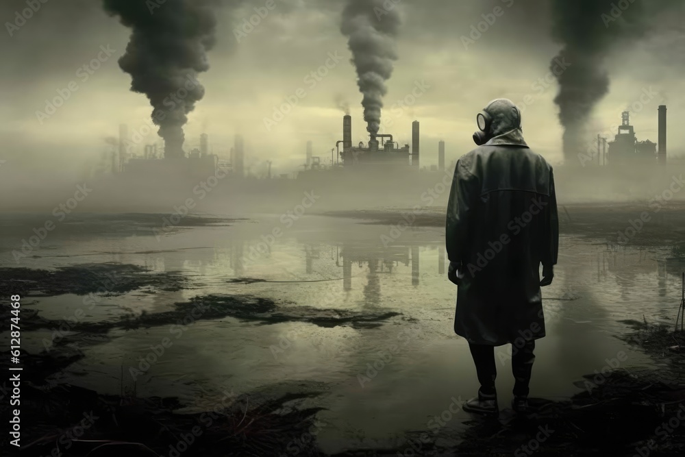 Poster toxic atmosphere fog generative ai
