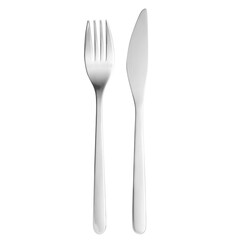 Fork and knife, cut out