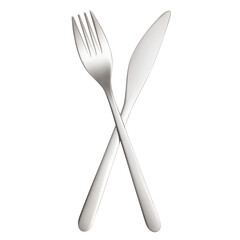 Fork and knife, cut out