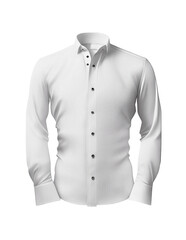 Formal shirt isolated on transparent background, created with generative AI