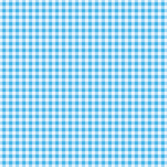 Blue vichy check, or gingham, print background. Seamless, or repeat, pattern. Fabric texture visible.
