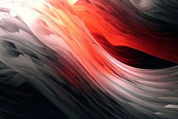 Abstract red and grey grunge motion composition. Modern bright futuristic dynamic background. Fractal art for creative graphic design | Generative AI