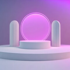 Promo Podium Realistic render generative ai