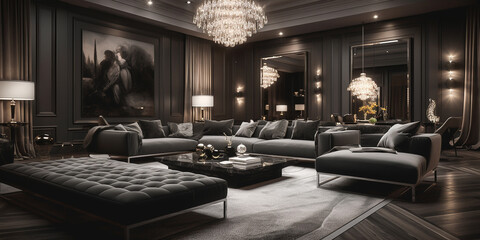 Luxury modern home living, real estate, housing market and architecture inspiration