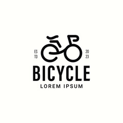 Vector bicycle logo template design