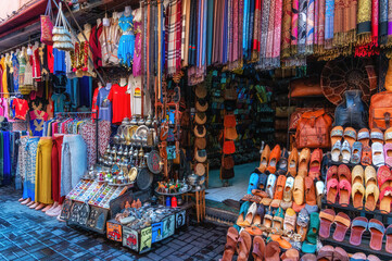 Fototapeta na wymiar Shop in the Medina souk, Marrakech
