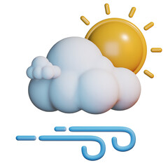 3d weather icon day with 