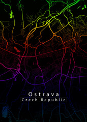 Ostrava Czech Republic City Map