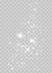 Sun glare. Glowing isolated white transparent set of light effects, glare, explosion, spark and stars. Beautiful optical effect of light reflections. snow. snow crumb